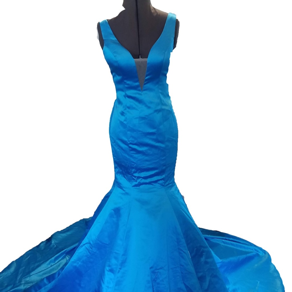 Trumpet/Mermaid V-neck Sleeveless Satin